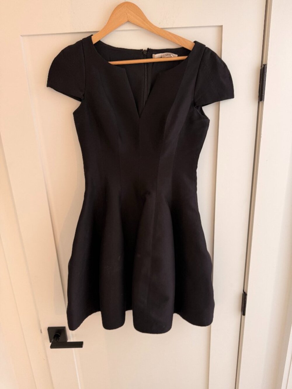 Halston Heritage Black Midi Dress, Size: 2 - Picture 2 of 3